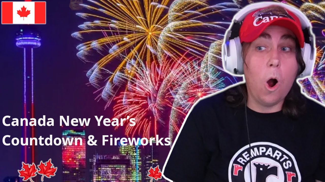 🍁 Canada New Year’s Countdown & Fireworks Reaction! 🎉🔥 + Random Shenanigans!