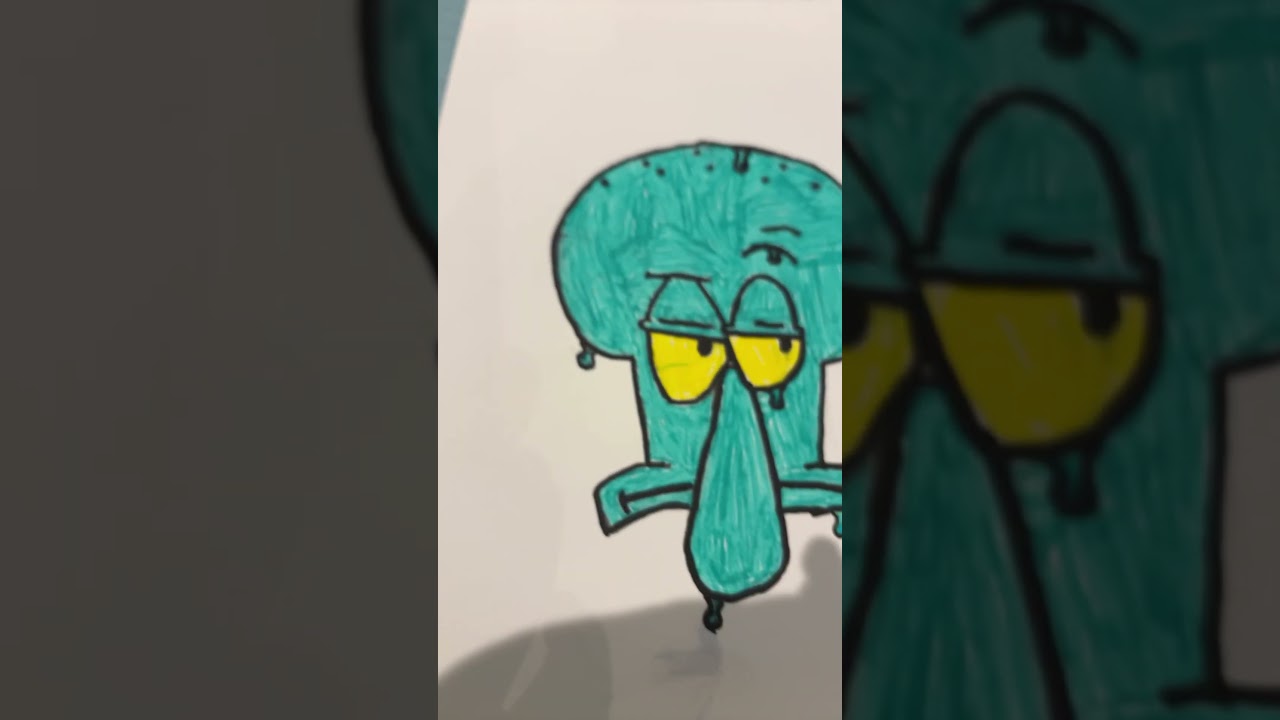 &bull; squidward&bull; #draw #spongebobsquarepants #whattodraw