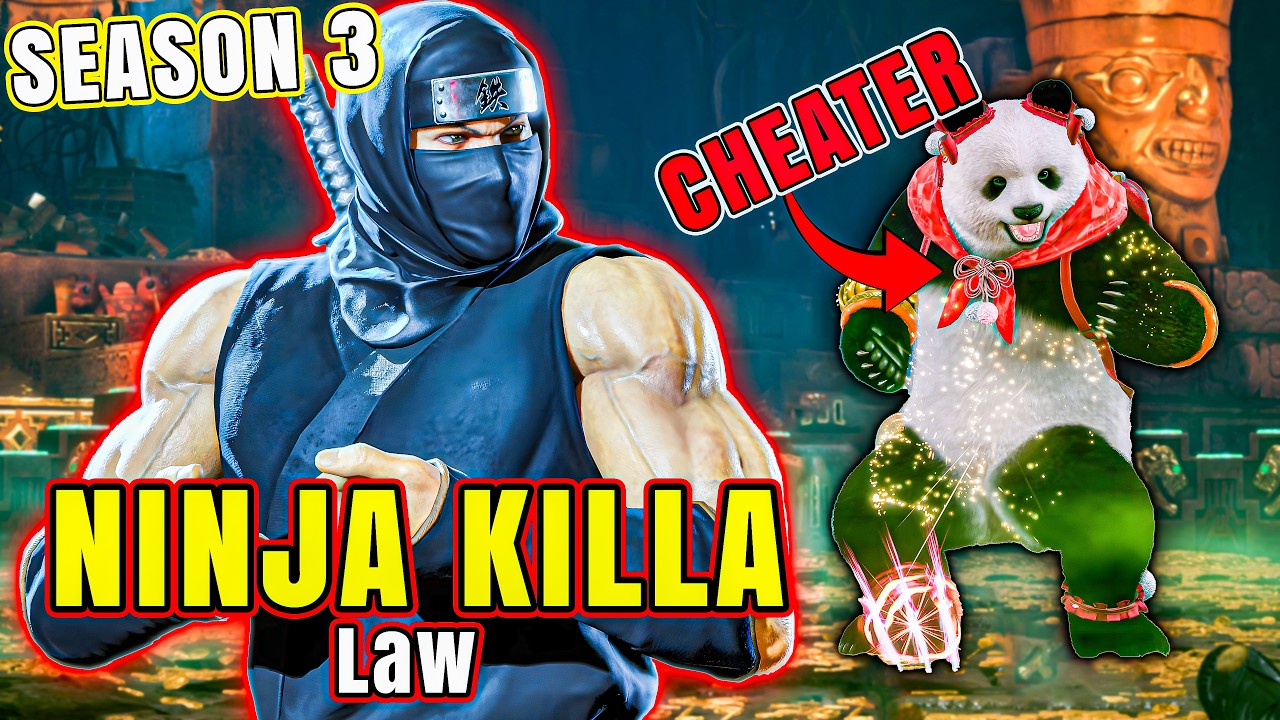 Ninja Killa’s INSANE Law Gameplay! Season 3 High Level Ranked Matches | Tekken 8