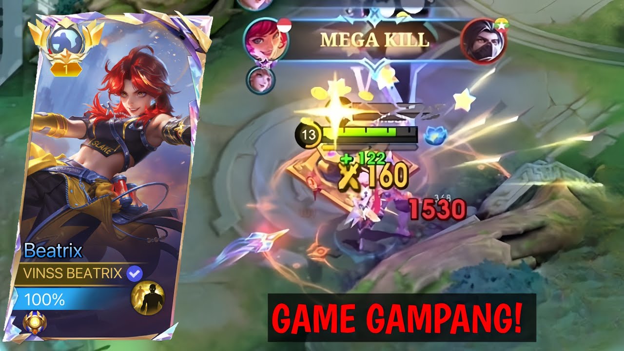 Cara Main Beatrix Winstreak + 12 Menit End! Cepat Push Rank + MMR!