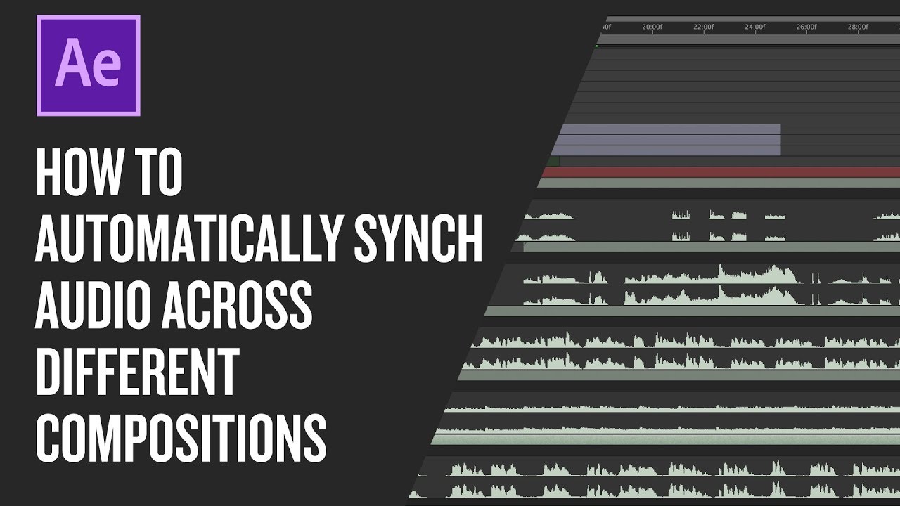 How to automatically synch audio across different compositions in After Effects