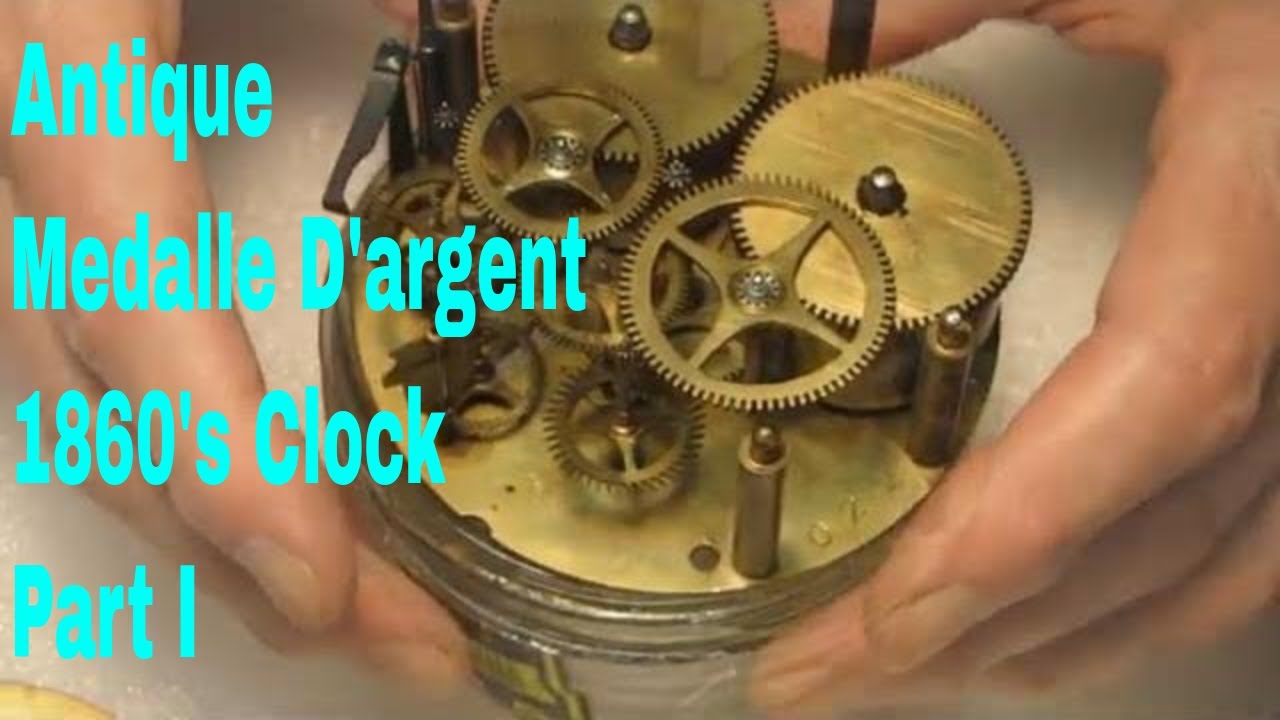 Service & Restoration of the Antique Medalle D'argent 1860's Clock with a  Mercury Pendulum Part I