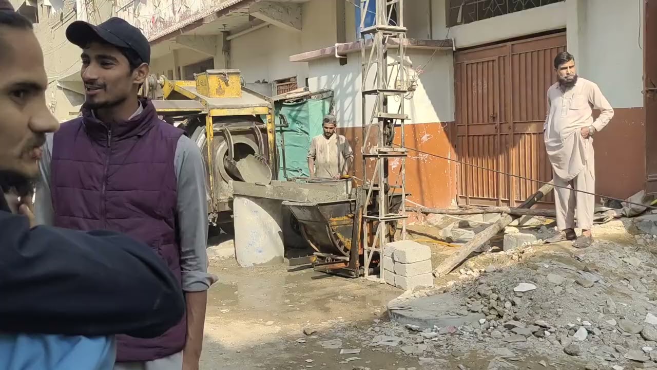 Concrete Poring at Zafar Town 