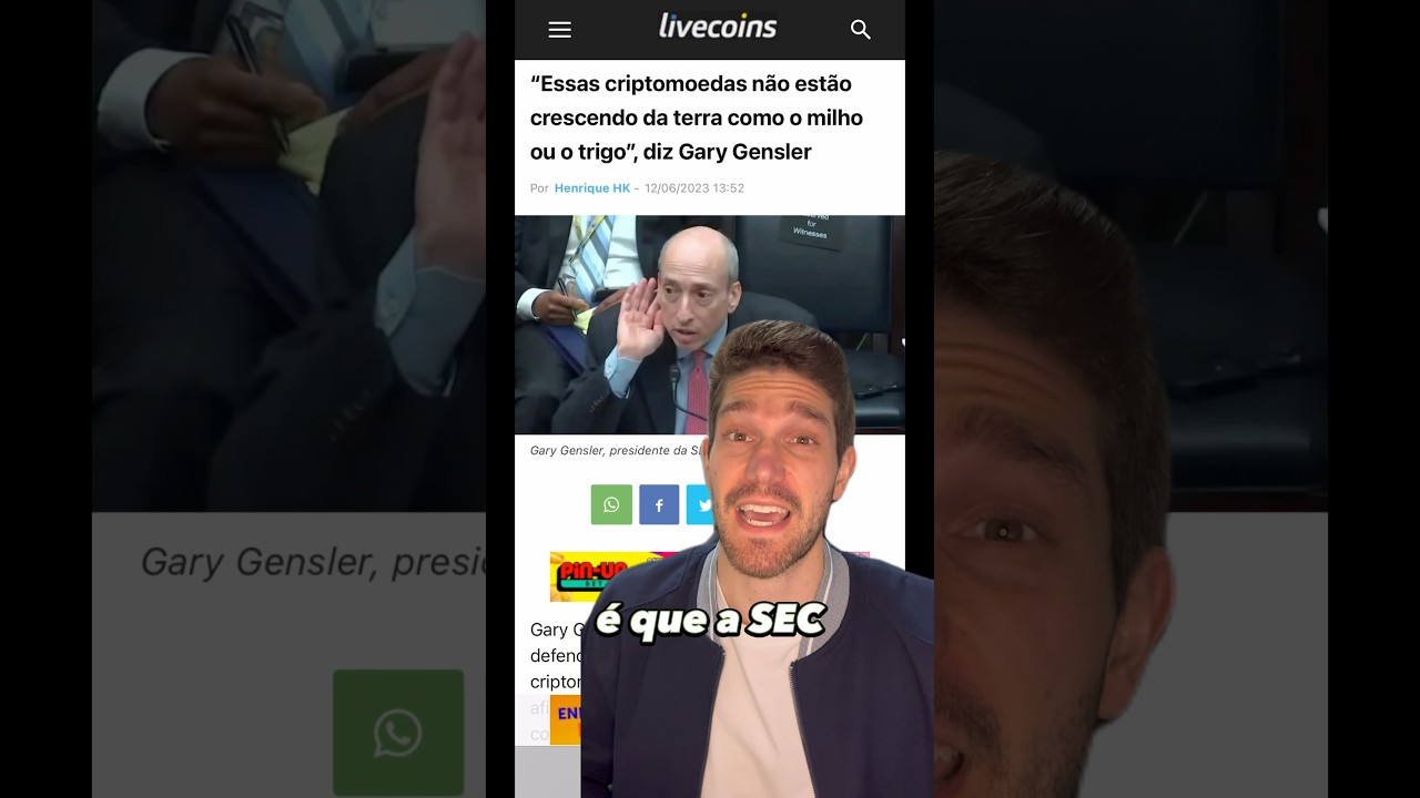 SEC X cripto: valor mobili&aacute;rio? #sec #cripto #defini&ccedil;&atilde;o #enquadramento #robinhood #queda
