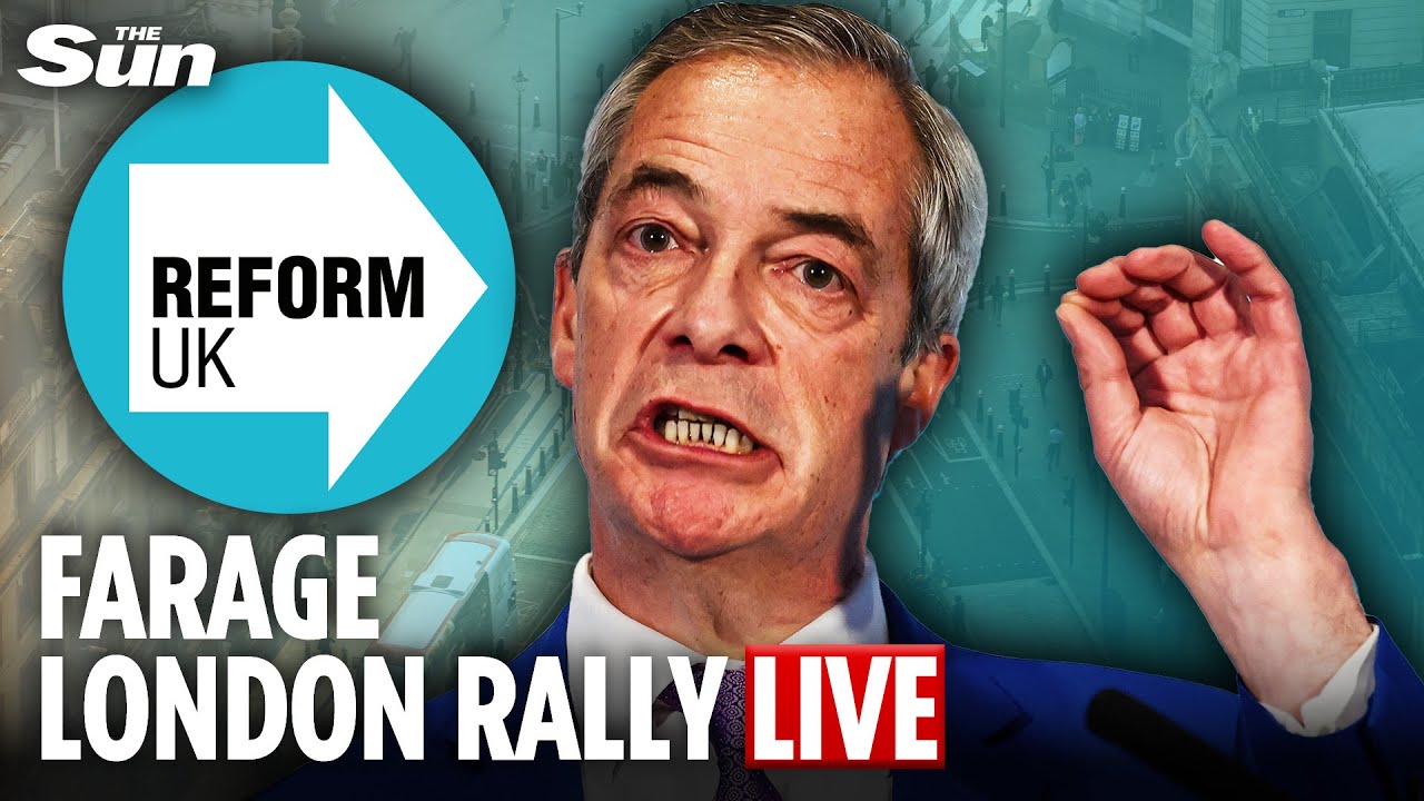 LIVE: Nigel Farage leads rally in London after accusing Labour of &lsquo;flagrant racism&rsquo; in benefits row