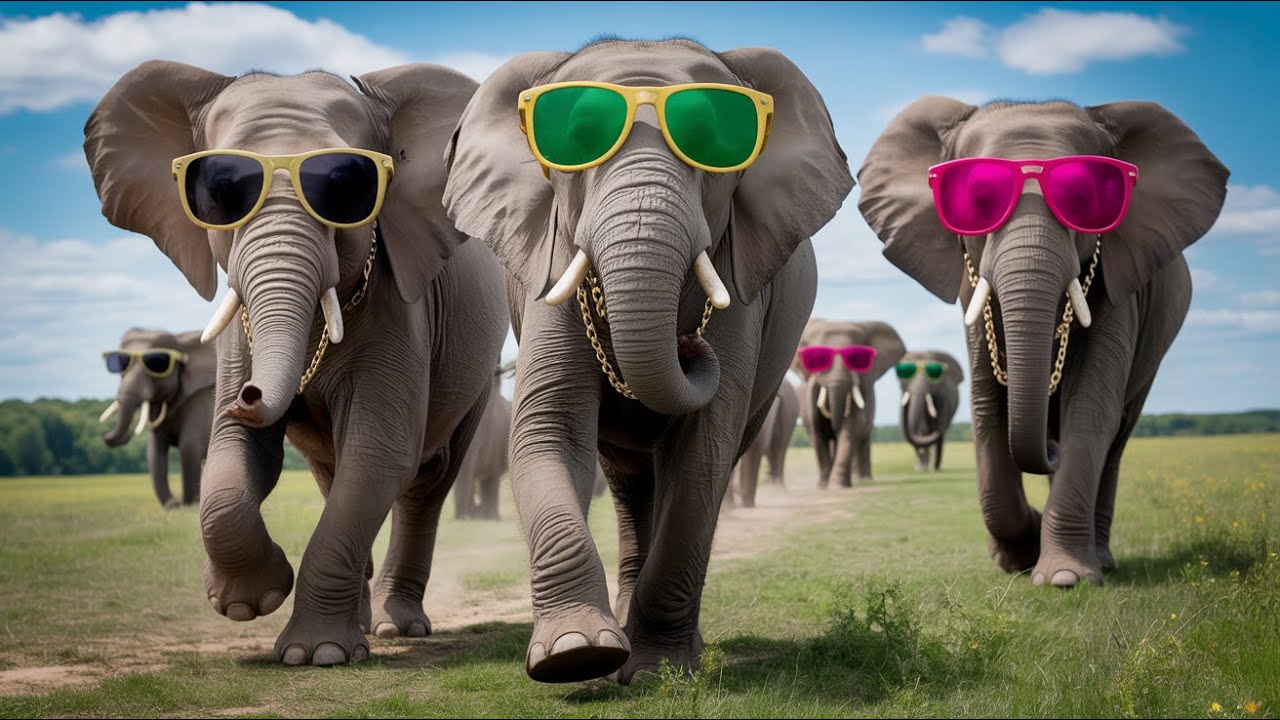 Coolest Elephant Squad on the Planet 🐘👑 | Elephant Video