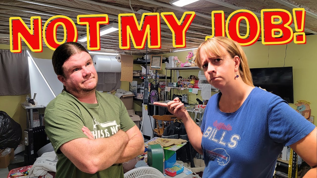 WHOSE JOB IS THIS IN THE EBAY SHED!? | RESELLING GARAGE SALE FINDS | HOW TO MAKE MONEY ON EBAY