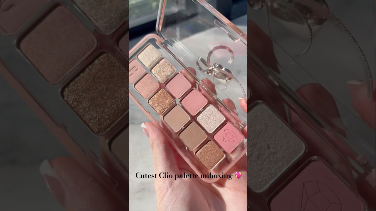 Clio Shopping Cheese palette🧀💖 #clio #eyeshadowpalette #makeupunboxing #makeup #makeupreview