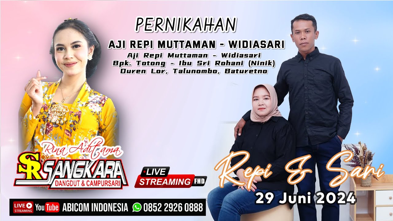 🔴📡Live ❃ PERNIKAHAN ❃ REPI & SARI ❃ TALUNOMBO BATURETNO ❃ 29/06/2024 ❃ CS SANGKARA ❃ TOTAL PRO AUDIO