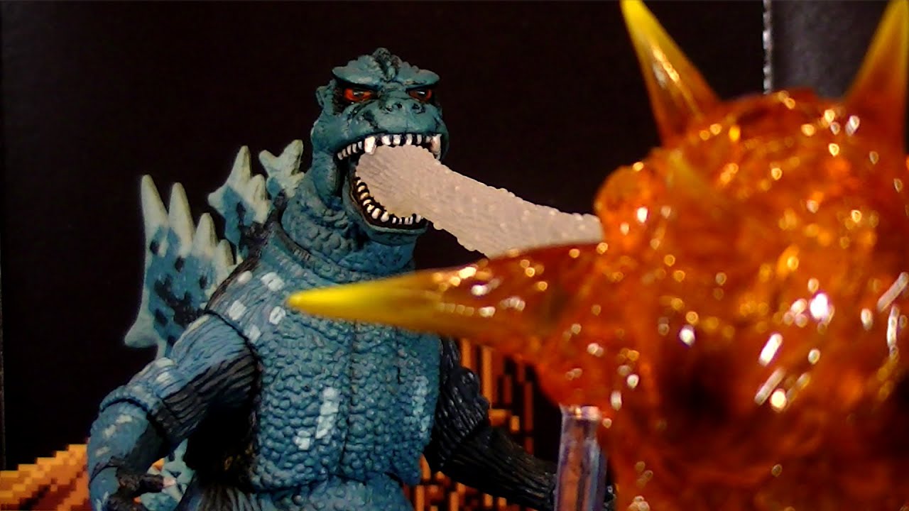 NECA NES GODZILLA: MONSTER OF MONSTERS - GODZILLA 1984/1985 - VIDEO GAME FIGURE REVIEW
