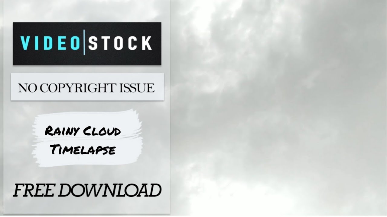 Rainy cloud Timelapse | Free video for YouTube | No copyright | video stock