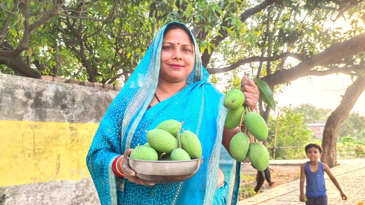 कच्चे आम के लच्छे से बनाये और महीनों तक स्टोर करके खाएं | लच्छा मुरब्बा रेसिपी | raw mango recipe