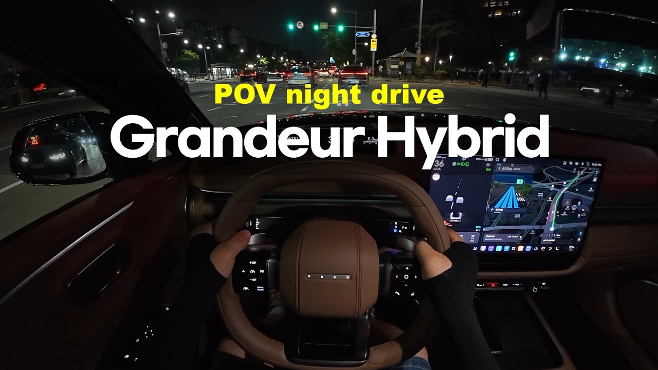 2026 Hyundai Grandeur Hybrid POV night drive