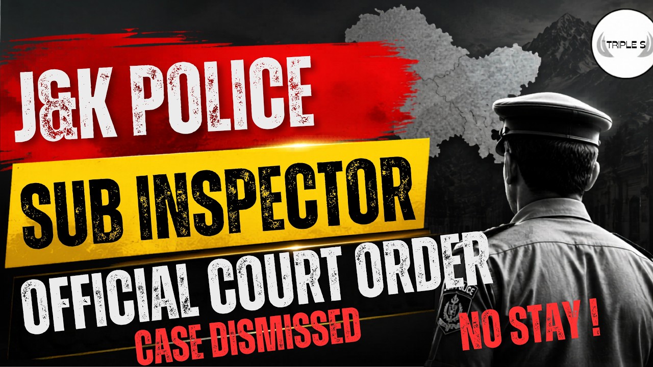 JKPSI COURT CASE - Official Court Order - Finally Case Dismissed @TripleSClasses