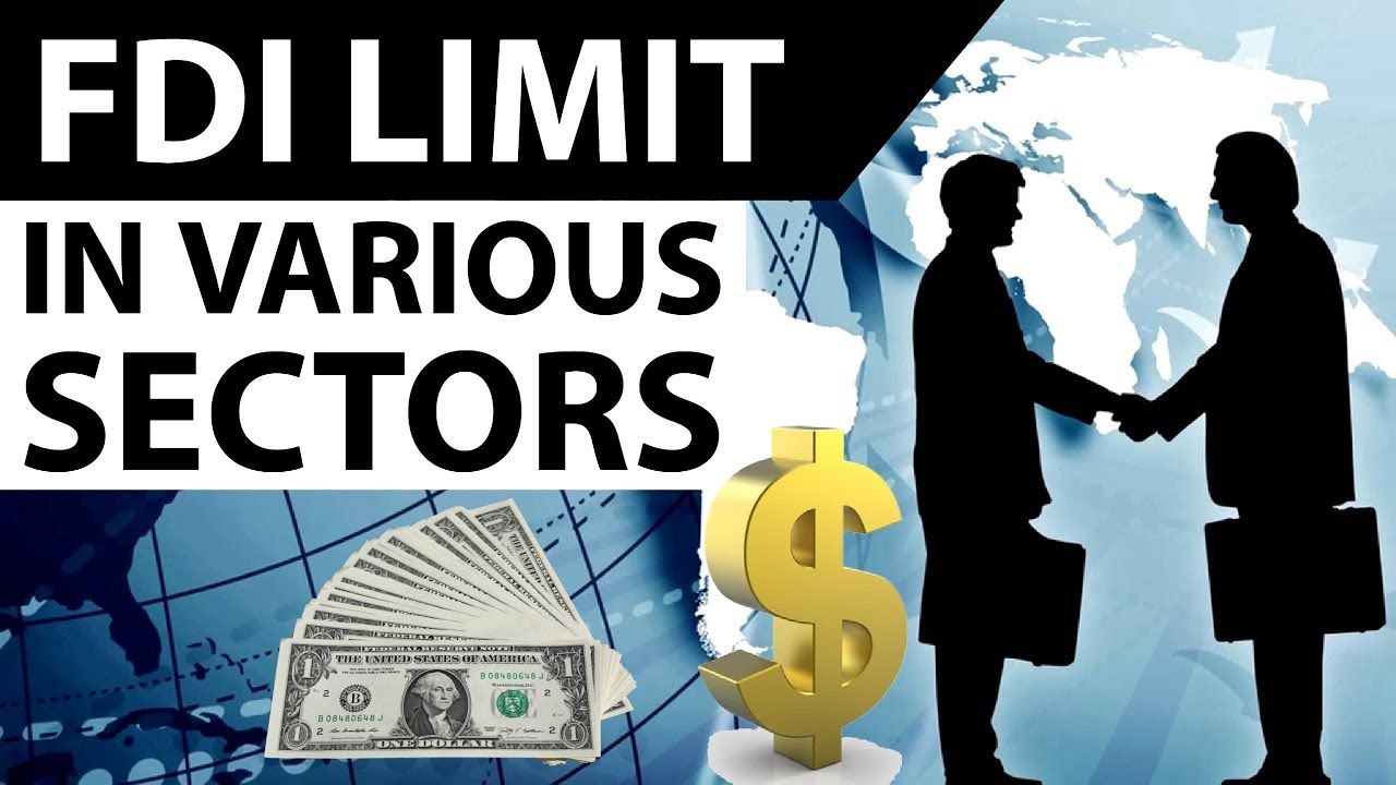 (हिंदी) FDI Limits in various sectors of India 2017- Current affairs 2017 for IBPS PO / RBI Grade B
