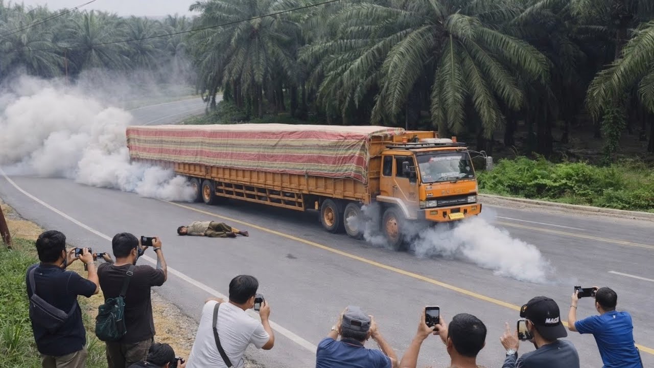 DETIK-DETIK MENIT menegangkan!!Truk Gak Sanggup Kernet Sampai Terjatuh Drama Hari ini Di Bukit kodok