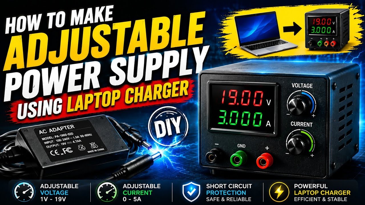 DIY Power Supply with a laptop charger