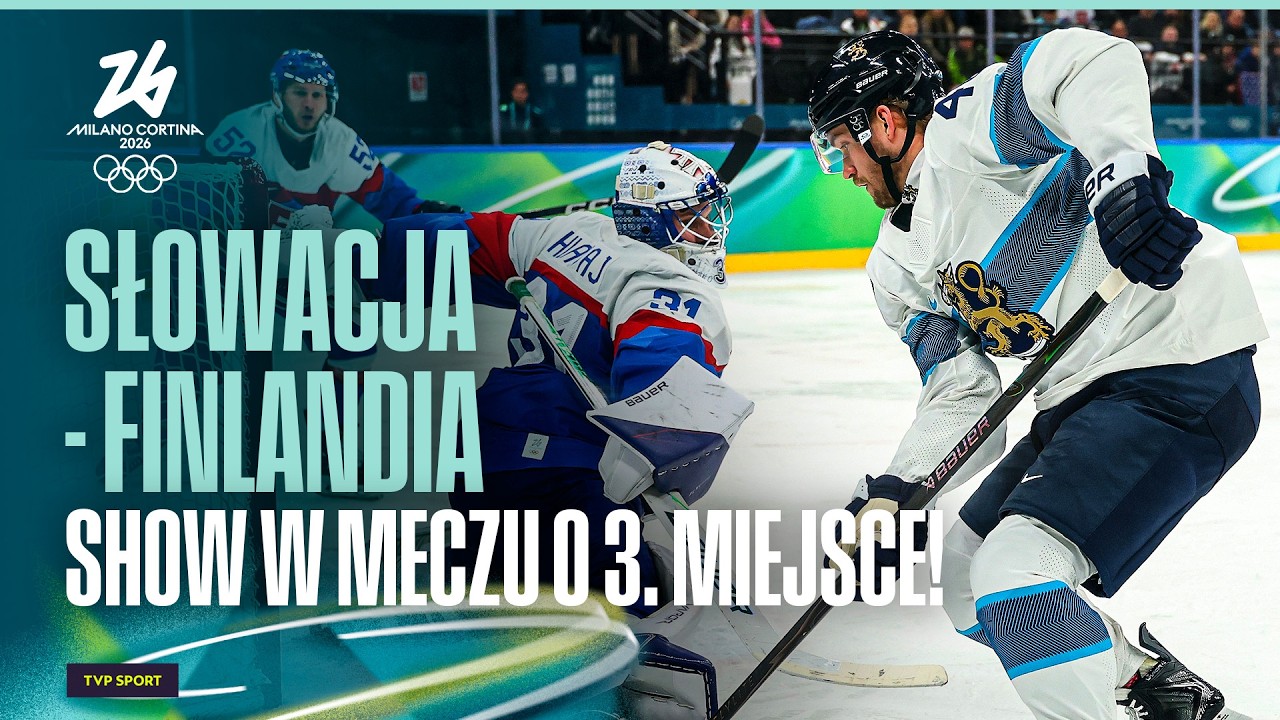 SKRÓT: SŁOWACJA - FINLANDIA. MECZ O TRZECIE MIEJSCE ZIO 2026