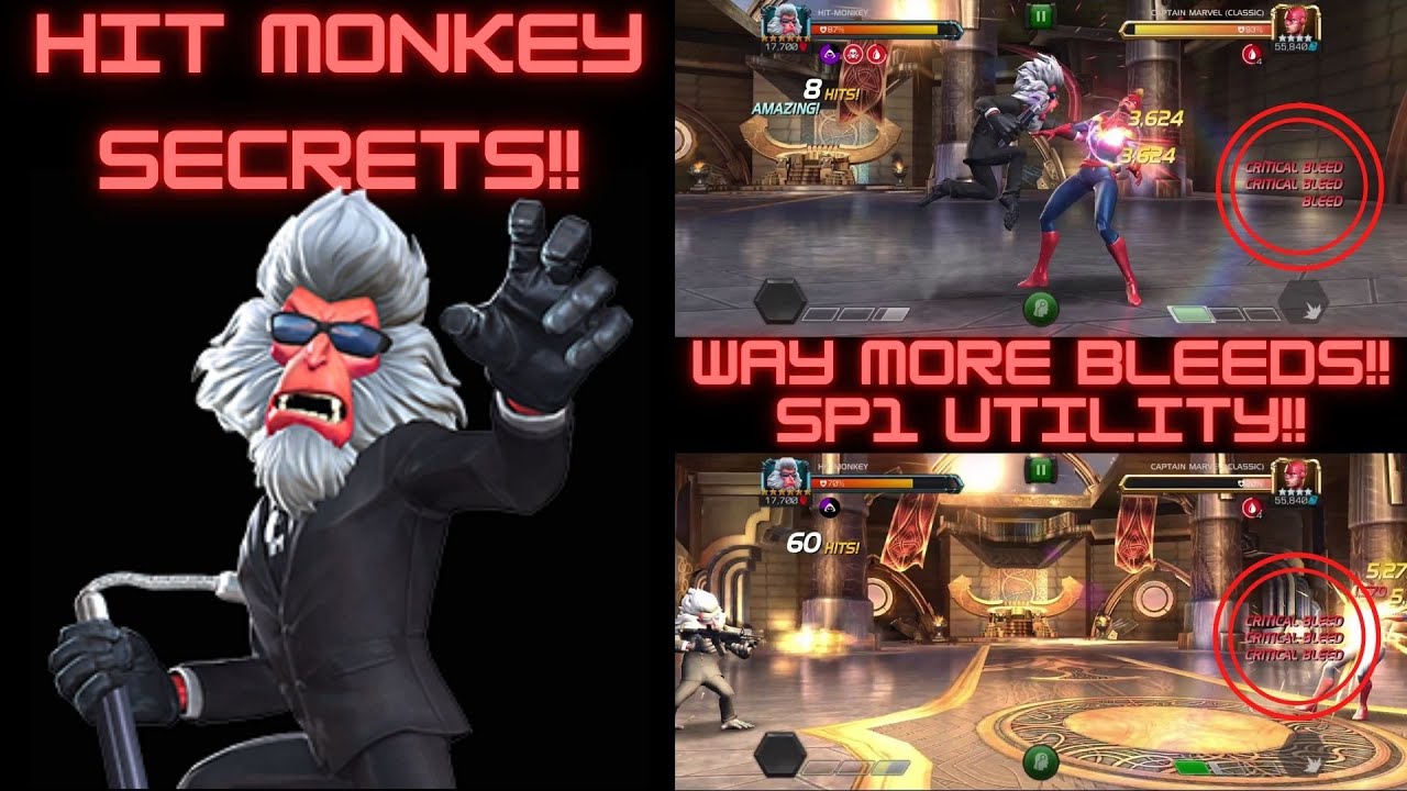 HIT MONKEY SECRETS!! INSANE INCREASE TO BLEED DAMAGE PLUS SP1 UTLITY SHOWCASE!!