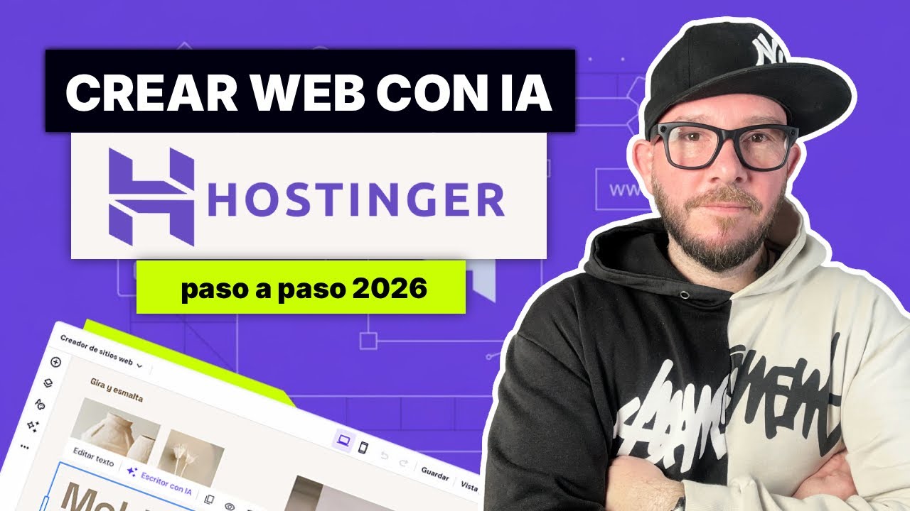 TUTORIAL Creador de Sitios Web con IA de Hostinger 🔥 Tutorial Paso a Paso (2026)