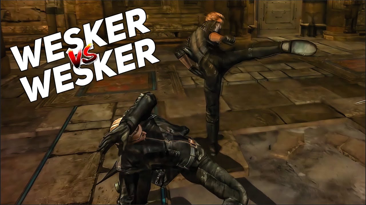 ALBERT WESKER (Playable) vs ALBERT WESKER/JILL VALENTINE BOSS BATTLE GAMEPLAY - RESIDENT EVIL 5