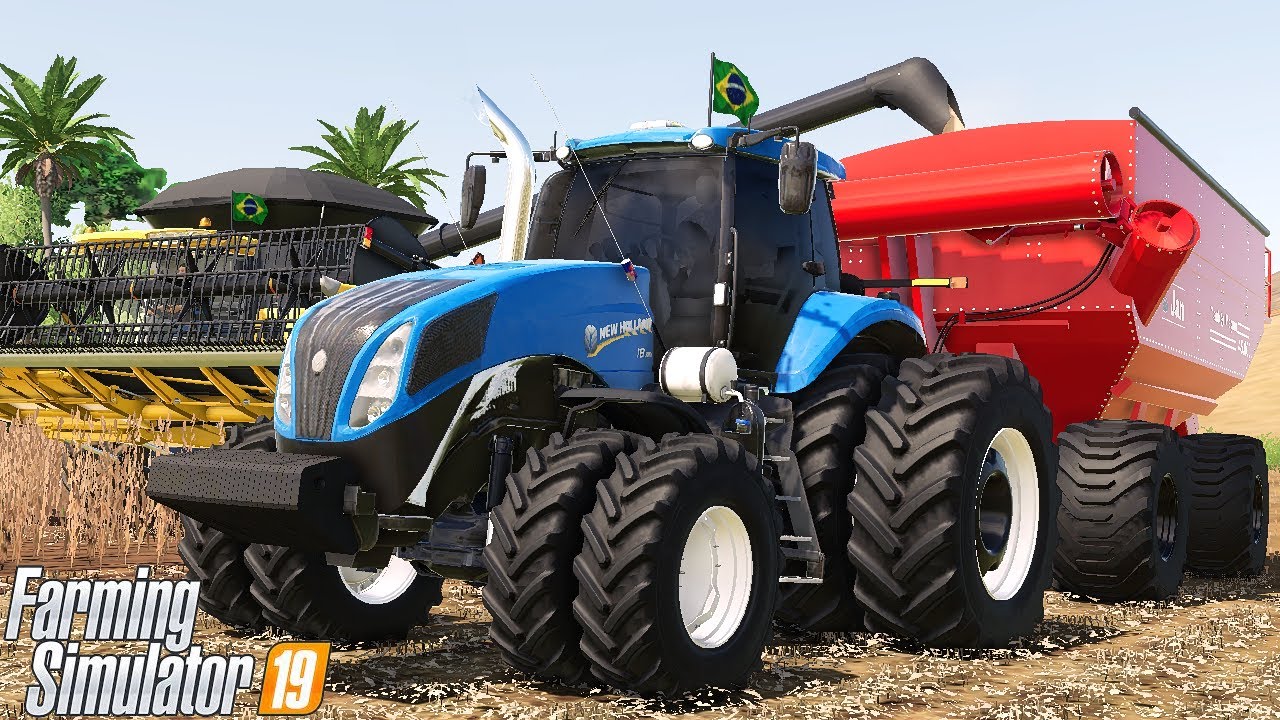 COLOQUEI O T8 PUXA A NOSSA BAZUKA GIGANTE || SUL DO BRASIL || FARMING SIMULATOR 19 || #209 G29