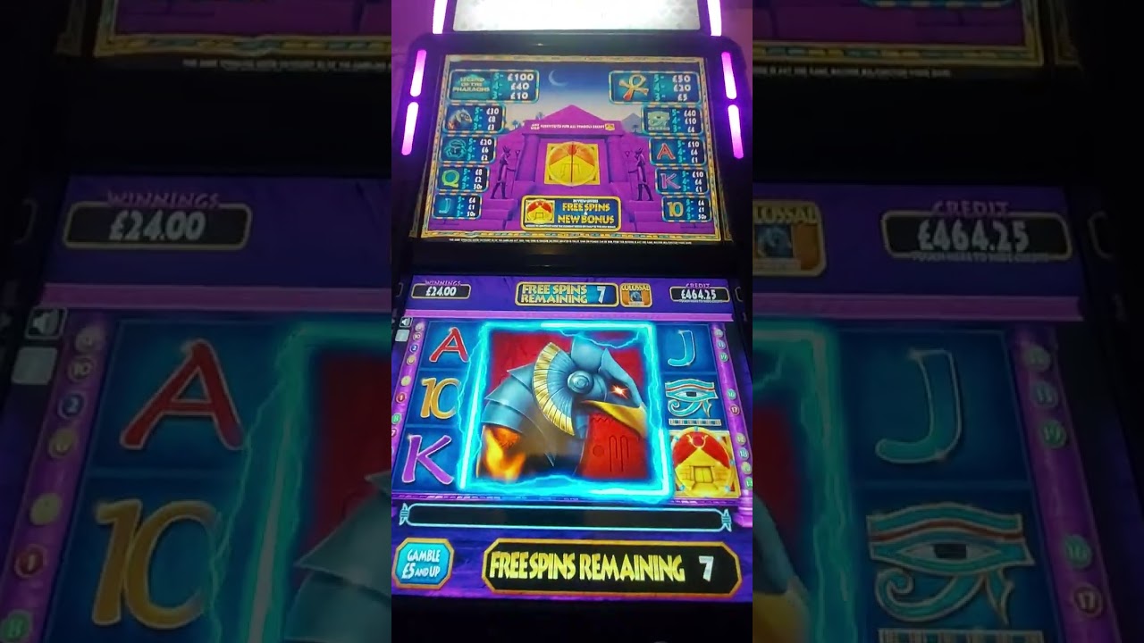 legend of the pharaohs gameplay on the t7 fruit machine
