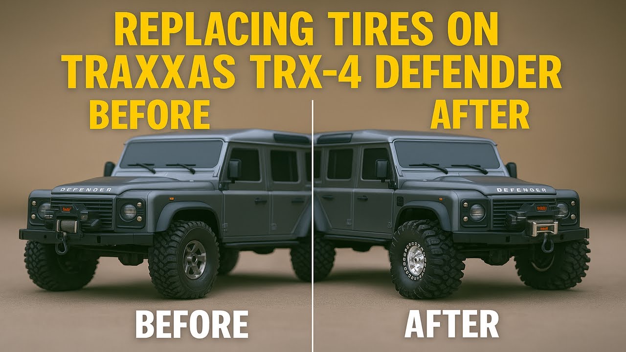 Traxxas TRX-4 Defender Tire Upgrade | Unboxing & Installation