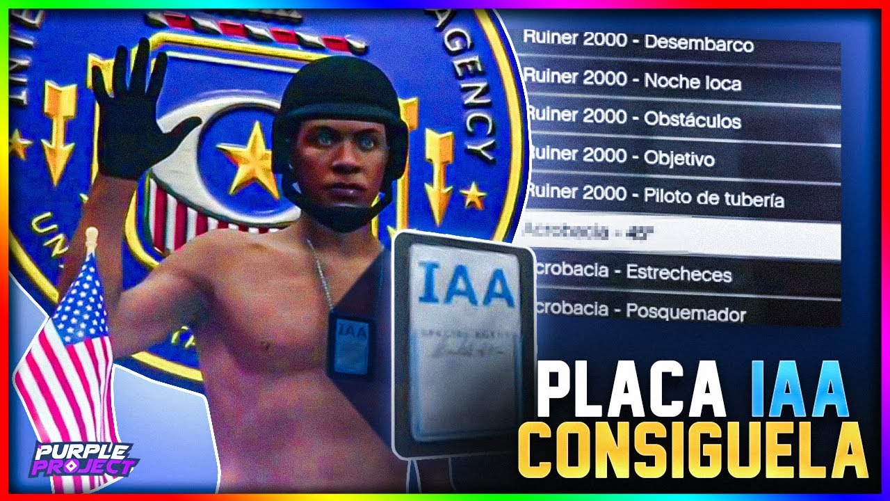 Cómo Conseguir LA PLACA IAA en GTA 5 Online 💥| Método Fácil | Para Hombres y Mujeres | PS4/PS5/XBOX