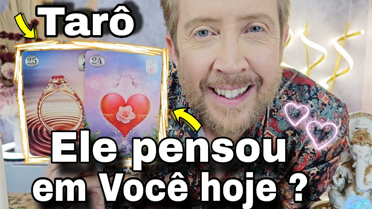 ELE PENSOU EM VOCÊ HOJE ? O QUE PENSOU ? Tarô de hoje,rei do oráculo hoje,bubatarohoje,elepensaemmim