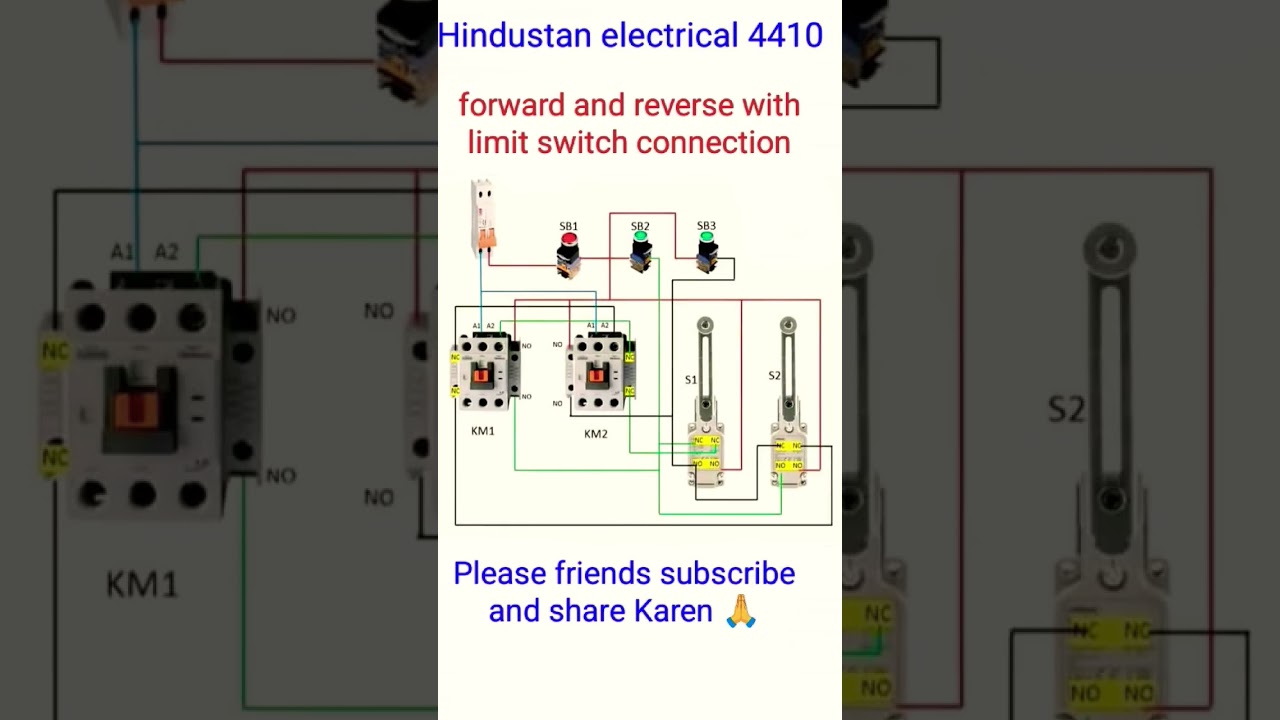 AUTOMATIC FORWARD RIVERS STARTER CONTROL WIRING WITH LIMIT SWITCH#MOTOR REVERSE FORWARD WIRING#short
