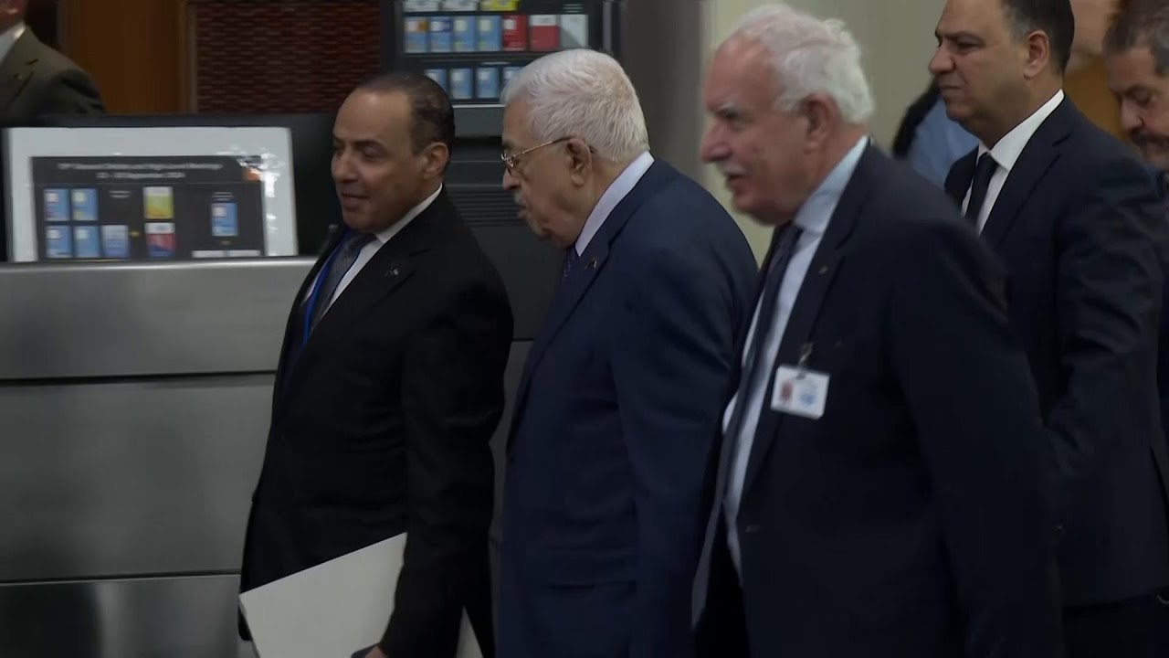 Leaders from Palestine, Ukraine and France leave UN headquarters