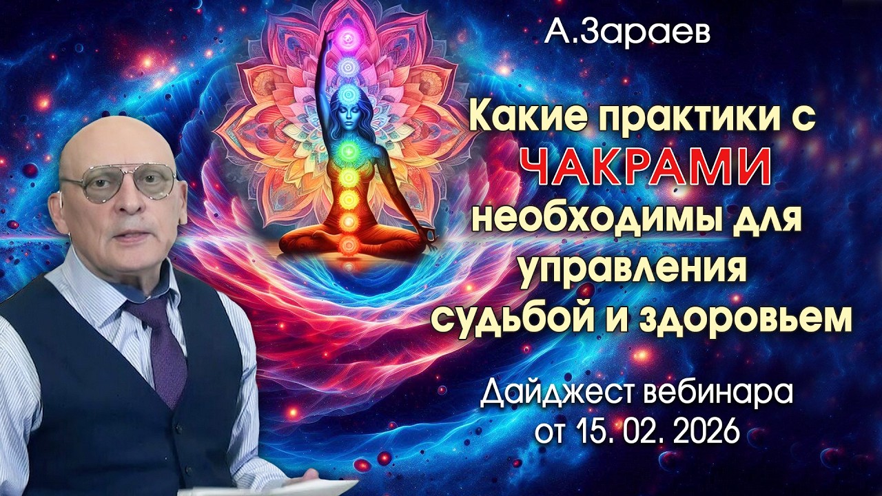 КАКИЕ ПРАКТИКИ С ЧАКРАМИ НЕОБХОДИМЫ ДЛЯ УПРАВЛЕНИЯ СУДЬБОЙ И ЗДОРОВЬЕМ * ДАЙДЖЕСТ ВЕБ. ОТ 15.02.2026