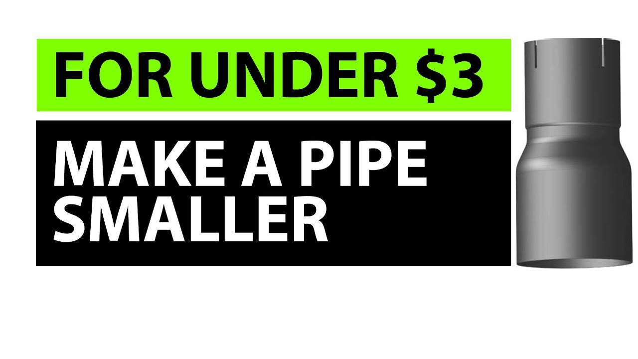 How to Make An Exhaust Pipe Smaller While Underneath Your Car