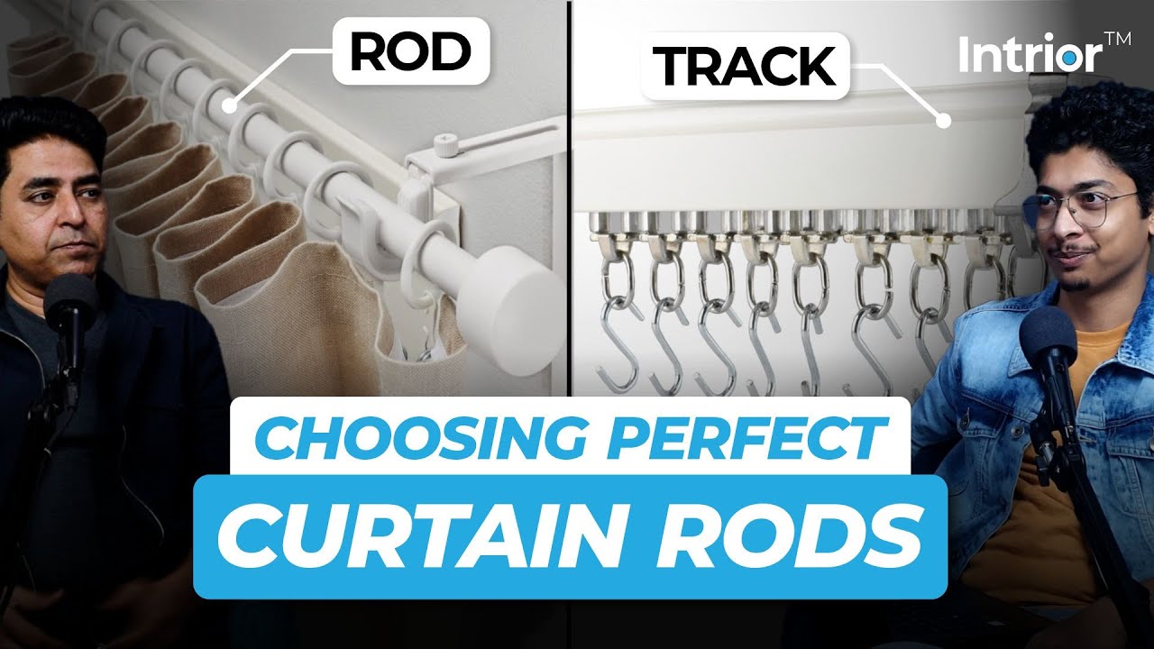 How to Select Curtain Rods | Channel Vs Rods | #design #curtains #curtainrods