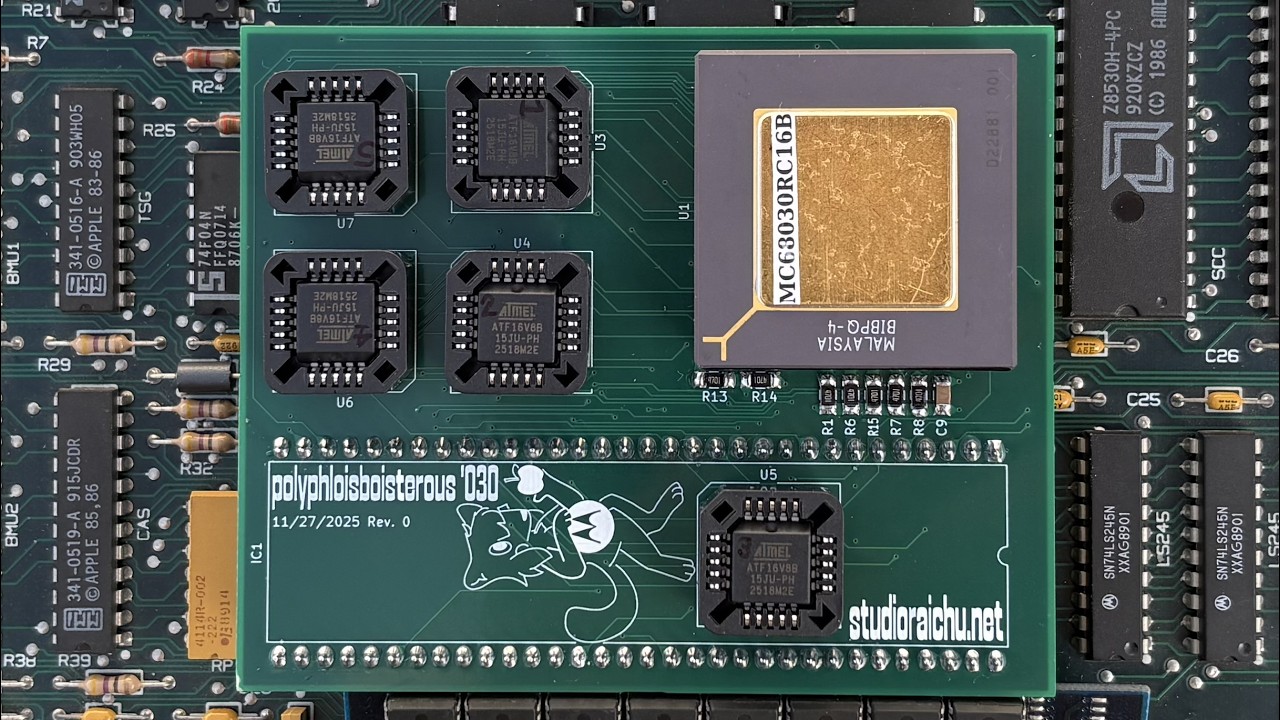 Polyphloisboisterous '030 - A new 68030 accelerator for Macintosh Plus