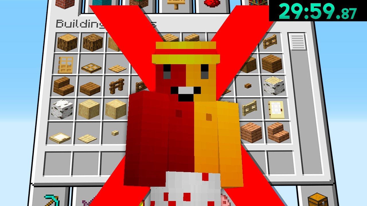 Zerando Mine no Criativo mas é PROIBIDO ABRIR O INVENTÁRIO