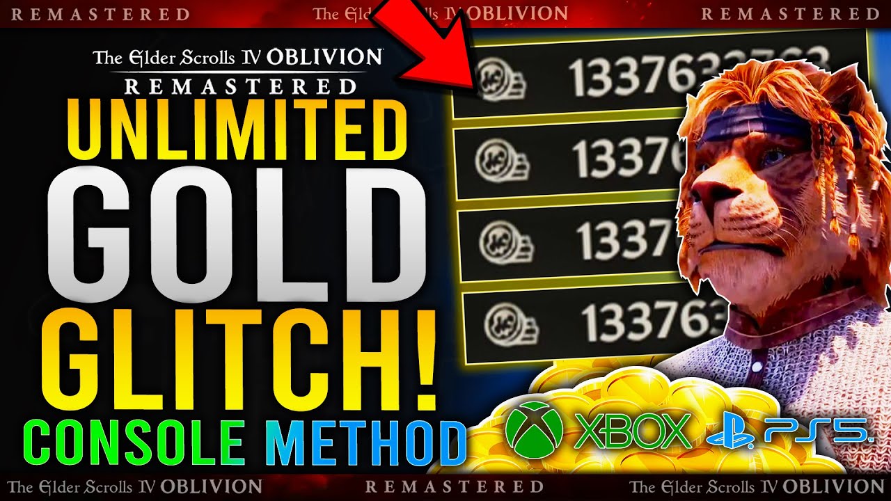 Best Console WORKING GOLD GLITCH in Oblivion Remastered - How To Make Fast Gold / Easy Gold Guide