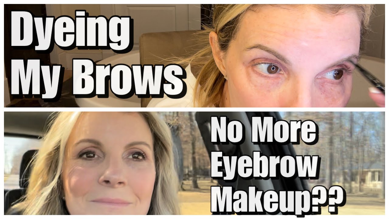 Coloring My Eyebrows with Just For Men Beard Dye ~ Trying to Simplify My Makeup Over 50