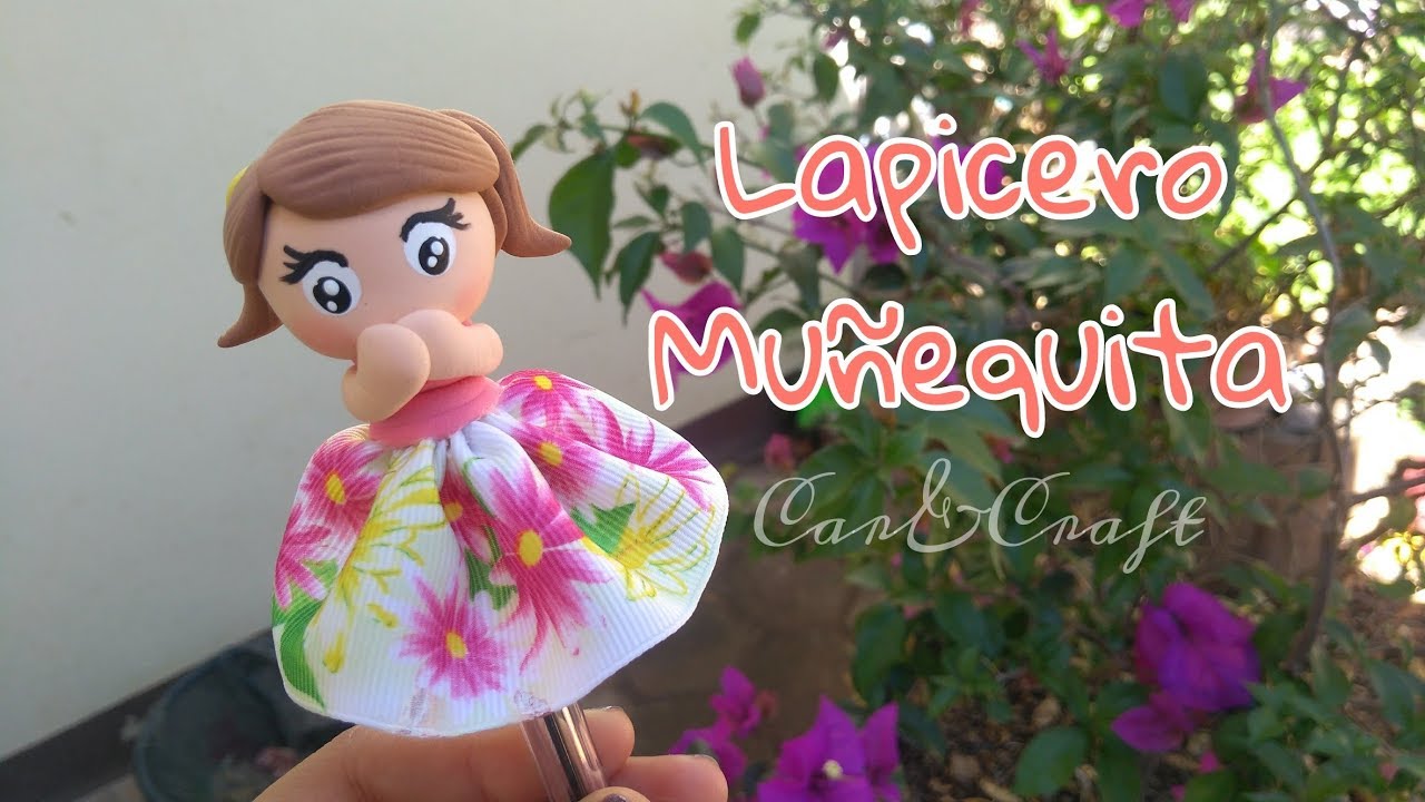 Lapicero De Muñequita En Foamy Moldeable//Facil