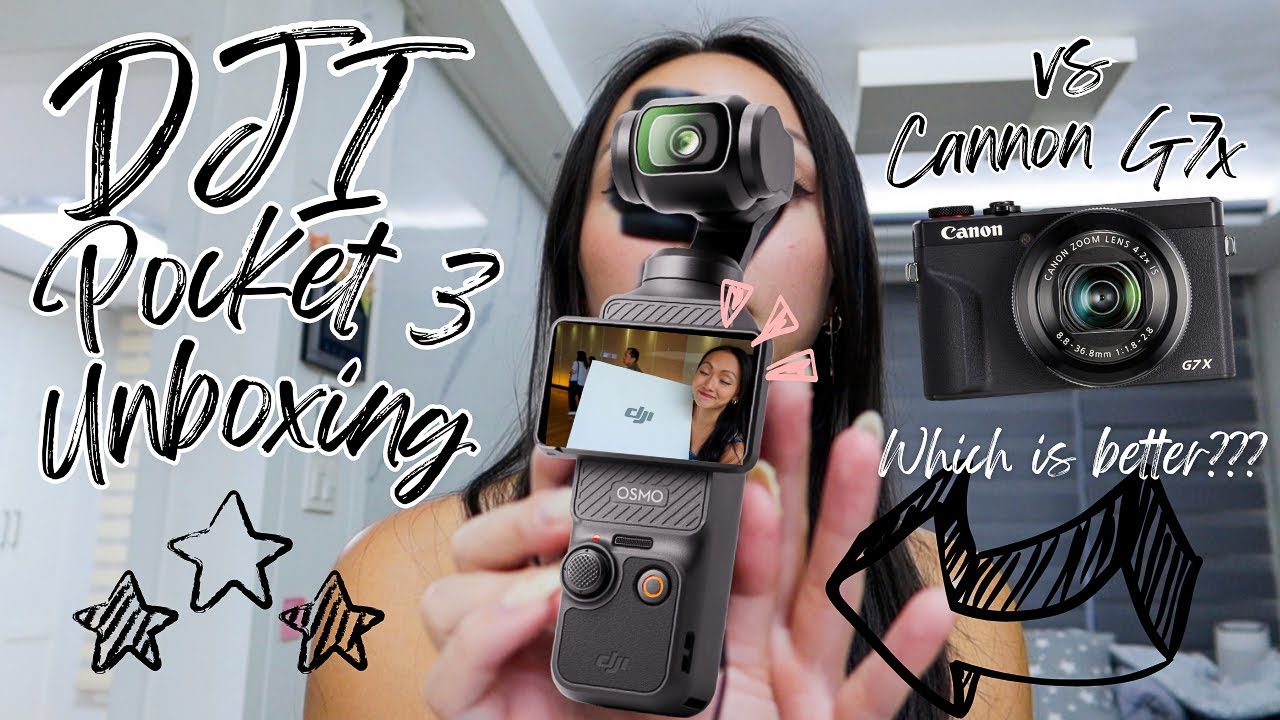 DJI Osmo Pocket 3 Unboxing 📷 | vs Cannon G7x Mark iii