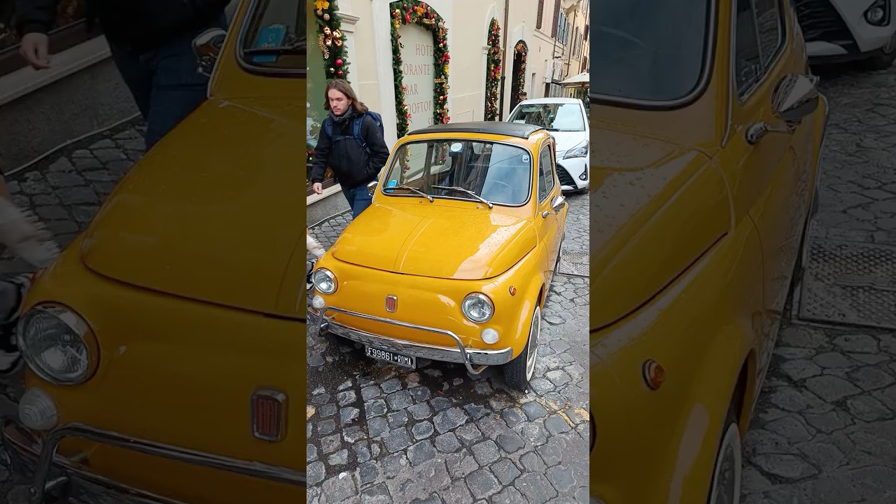 Редкие тачки: Fiat 500L - дедушка современного Фиата 500 в Риме