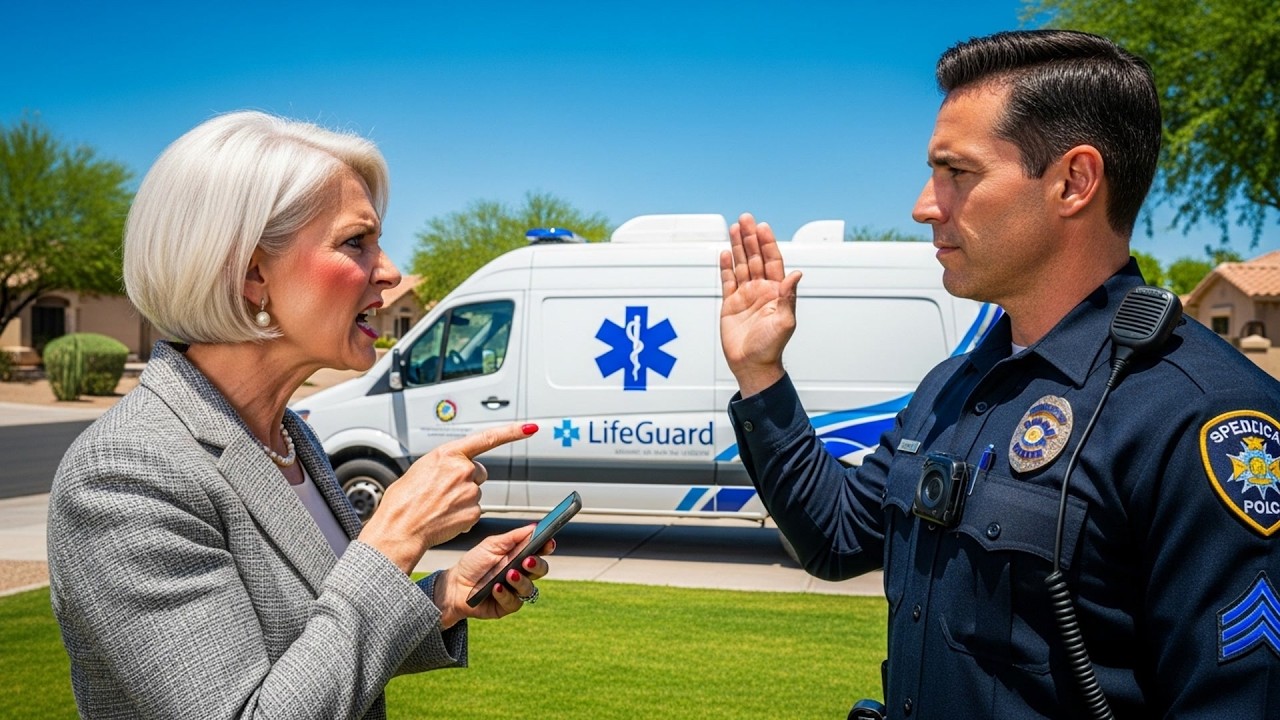 HOA Karen Called Cops On Medical Alert Van, Officer Said Daily Visits Are Legal!