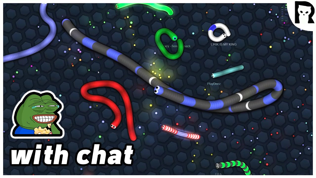 Lirik plays Slither.io [PART 3]