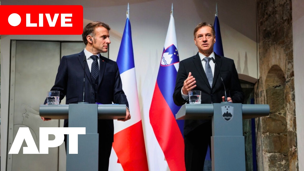 LIVE | France's Macron & Slovenia PM Robert Golob Deliver Joint Statement at the &Eacute;lys&eacute;e Palace | APT