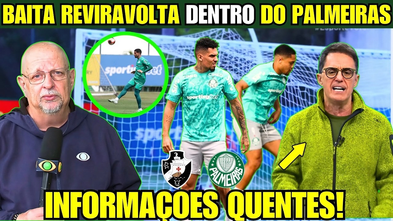 PLANTÃO URGENTE,DESFALQUES CONFIRMADOS, SITUAÇÃO DE PAULINHO E MURILO E TUDO DE VASCO x PALMEIRAS