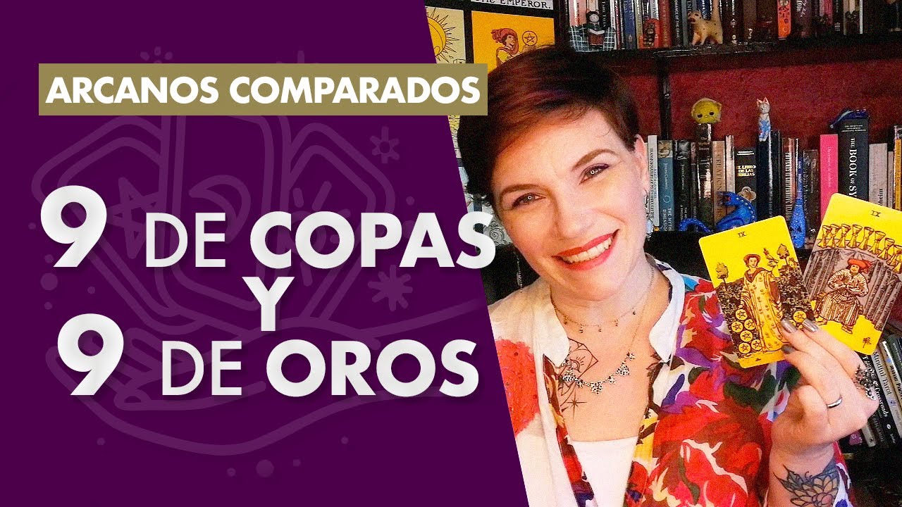 Arcanos comparados: 9 de oros y 9 de copas 🏵️🥂