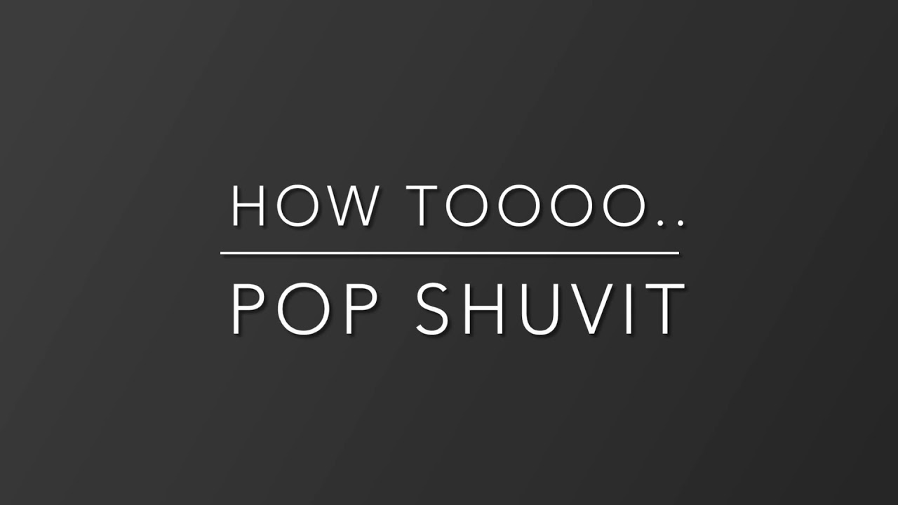 How to Pop Shuvit on a Fingerboard