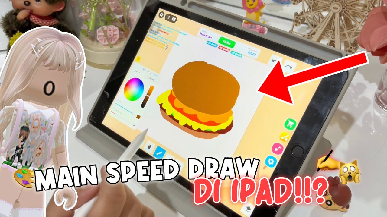 MARSYA GAMBAR DI IPAD?!! ✍️ Hand Reveal! Susah Atau Mudah Yaa… 😬🎨 | Roblox Indonesia 🇮🇩 |