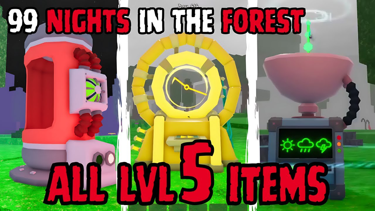 99 Nights In The Forest🛠️ - ALL New Items & Showcase - Roblox